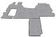 Adatto per Mercedes*: Actros MP4 I MP5 (2011-...) 2500mm Similpelle Oldschool - set completo Concetto SoloStar Colore grigio cemento | bordi neri