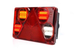 multifunctional LED combination rearlight with triangle reflector Driver side (left)