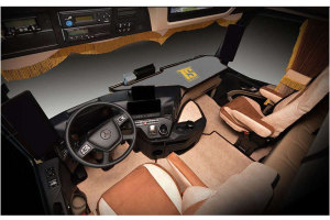 Suitable for Mercedes*: Actros MP4 I MP5 (2011-...) - Imitation leather oldschool