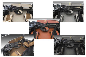 Passar till Scania*: S I R4 (2016-...) I Automatic - Leatherette Oldschool - Komplett set