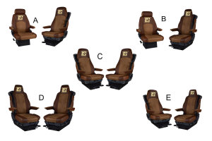 Suitable for Scania*: Faux leather oldschool - seat covers