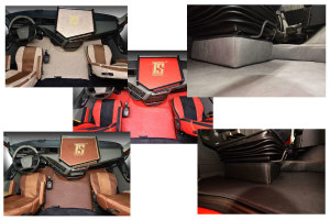 Suitable for Volvo*: FH4 I FH5 (2013-...) I automatic - oldschool leatherette - complete set