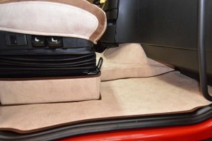 Suitable for Volvo*: FH4 I FH5 (2013-...) I automatic - oldschool leatherette - complete set - beige I brown