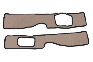 Adatto per DAF*: XF106 EURO6 (2013-...) - Similpelle Oldschool - Rivestimento della base del sedile