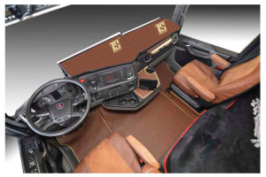 Passar till Scania*: S I R4 (2016-...) - Oldschool läderimitation - Sätets bottenpanel