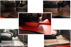 Suitable for Volvo*: FH4 I FH5 (2013-...) - oldschool leatherette - seat base trim