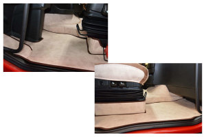Suitable for Volvo*: FH4 I FH5 (2013-...) - oldschool leatherette - seat base trim