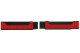 Suitable for Volvo*: FH4 I FH5 (2013-...) - passenger seat pneumatic - leatherette oldschool - seat base trim -  red I black