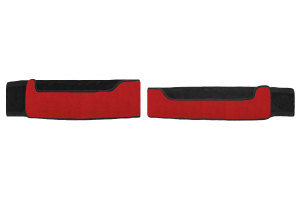 Suitable for Volvo*: FH4 I FH5 (2021-...) - passenger seat not pneumatic - leatherette oldschool - seat base trim - red I black