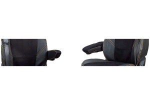 Suitable for DAF*: XF106 EURO6 (2013-...) -  leatherette oldschool - armrest covers