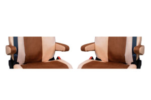Suitable for IVECO*: S-Way (2019-...) - armrest covers - oldschool leatherette - 4 pieces set