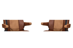 Suitable for IVECO*: S-Way (2019-...) - armrest covers - oldschool leatherette - 4 pieces set