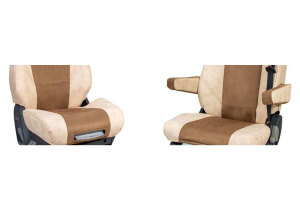 Suitable for MAN*: TGX EURO6 (2018-2020) - leatherette oldschool - armrest covers 
