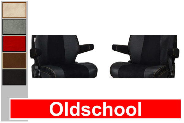 Fits for Volvo*: FH4 (2013-2020) - Armrest covers - leatherette oldschool leatherette