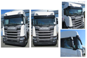 Geschikt voor Scania*: S I R4 (2016-...) I G (2018-...) I FH normal + Highline - Vervanging zonneklep 5x positielicht acryl