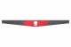 Suede look truck windshield border I double stitched I 2-color I with motif I universal Skull white red anthracite-black