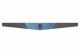 Suede look truck windshield border I double stitched I 2-color I with motif I universal Skull lilac light blue anthracite-black