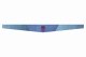 Suede look truck windshield border I double stitched I 2-color I with motif I universal Skull lilac dark blue light blue