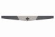 Suede look truck windshield border I double stitched I 2-color I with motif I universal iron cross black beige anthracite-black