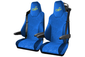 Suitable for MAN*: TGX EURO6 (2020-...) I TGS EURO6 (2020-...) - Extreme Professional seat covers in set - with and without logo