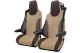 Suitable for MAN*: TGX EURO6 (2020-...) I TGS EURO6 (2020-...) - Extreme Professional seat covers in set - seat color middle brown - without logo - without armrest covers