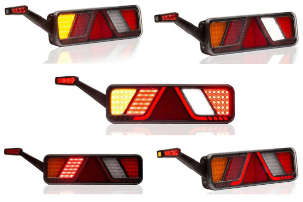 Fanale posteriore multifunzione a LED I 24 V I 6 funzioni I 2 diverse varianti I Lato di montaggio a scelta