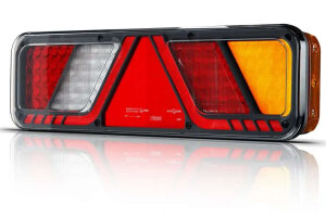 Fanale posteriore multifunzione a LED I 24 V I 6 funzioni I 2 diverse varianti I Lato di montaggio a scelta