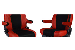 Fits for Scania*: S I R4 (2016-...) I R3 Streamline (2014-2016) - Armrest covers - faux leather Oldschool