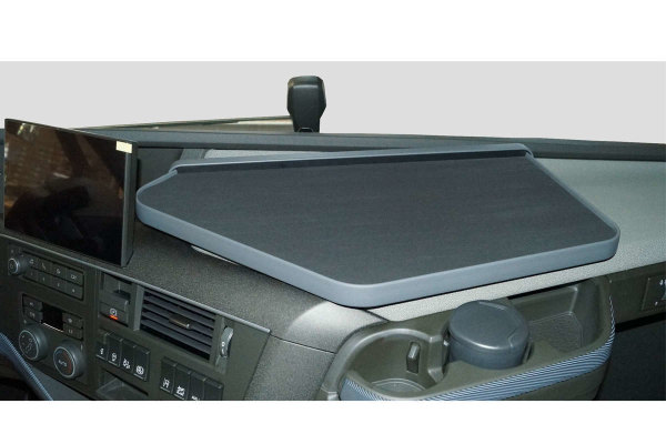 Suitable for Volvo*: FH5 (2021-...) - middle table I incl. smooth anti-slip mat -  black / grey
