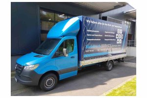 Suitable for Mercedes*: Sprinter (2018-...) single cab 3D roof spoiler &quot;IMOLA&quot; 71 cm without sideflaps