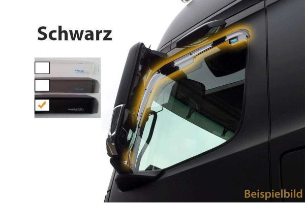 Suitable for MAN*: Truck rain and wind deflector for TGS, TGX (2007-2019) black
