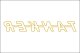 TANKER" sticker 480 x 65 mm spiegelbeeldige snede goud Contour