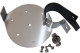 Stainless steel mounting plate for rotating I beacons I warning lights I suitable for tube diameter 60mm