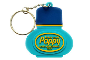 Original Poppy Grace Mate Rubber Keyring - Poppy Bottle Design I Fressia-design