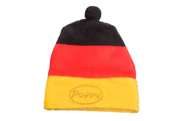 Cappello a berretto - per il deodorante Poppy e lanatra di gomma, Duck Germany (Nero I Rosso I Oro)