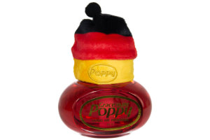 Beanie-M&uuml;tze - f&uuml;r Ihren Poppy Lufterfrischer und Rubber Duck, Ente Deutschland (Schwarz I Rot I Gold)