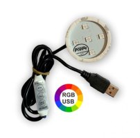 LED-belysning f&ouml;r original Poppy, Turbo luftfr&auml;schare 5 V - USB-anslutning vit