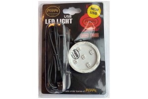 LED Beleuchtung f&uuml;r original Poppy Lufterfrischer 5 V - USB-Anschluss rot