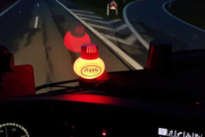 LED lighting for original Poppy, Turbo air freshener 5 V - USB connection red