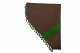 Suede look truck dummy curtains I 2 parts I with tassel pompom I strong darkening grizzly green