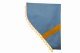 Suede look truck dummy curtains I 2 parts I with tassel pompom I strong darkening light blue yellow