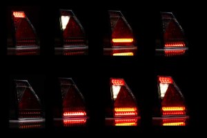 LED-bakljus, flerkammarljus 12V