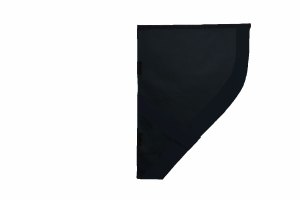 Suede look truck dummy curtains I 2 parts I with imitation leather edge I strong darkening anthracite-black black*
