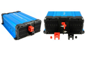 Voltage transformer FS I input voltage 24V I power level 1500W pure sine wave I colour BLUE I with display