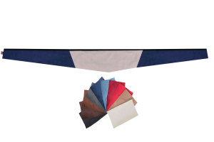 Suede-look truck windscreen border I 2-coloured I without...