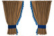 van suede-look pane curtains I 4-piece I with tassel pompons