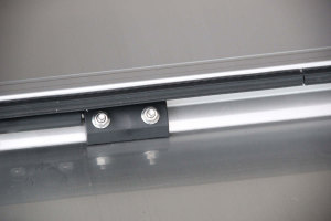 Staubox aus Edelstahl, abschlie&szlig;bar L600XH400xT450mm