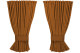 van suede-look pane curtains I 4-piece I heavily blackout I double processed