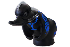 Set di adesivi per Anatra di gomma, Turbo Duck cult duck azzurro Set 6 (WIKINGER)