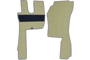 Suitable for Ford*: F-Max (2020-...) ClassicLine leatherette floor mats beige without logo